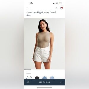 Abercrombie 90s high rise shorts